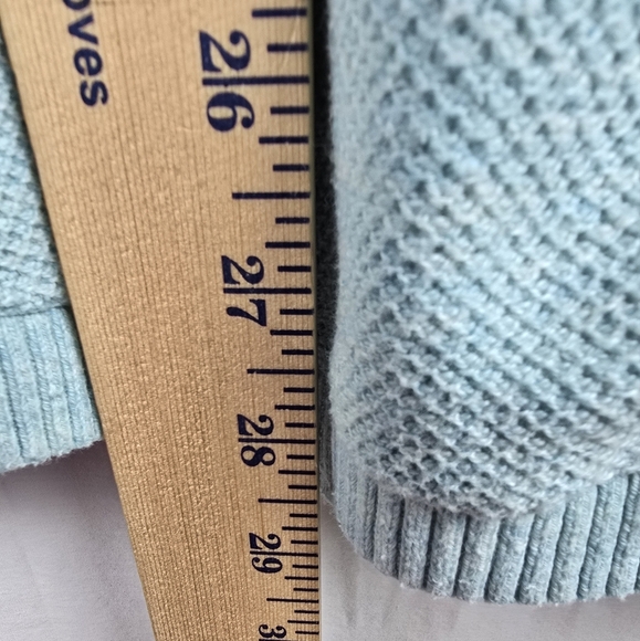 L.L. Bean Teal Blue Crew Neck Long Sleeve Sweater Sz 2X - Picture 7 of 8